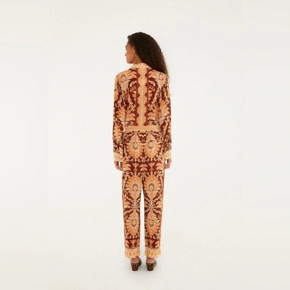 Red Wonderful Tapestry Pants - Picture 3 of 5